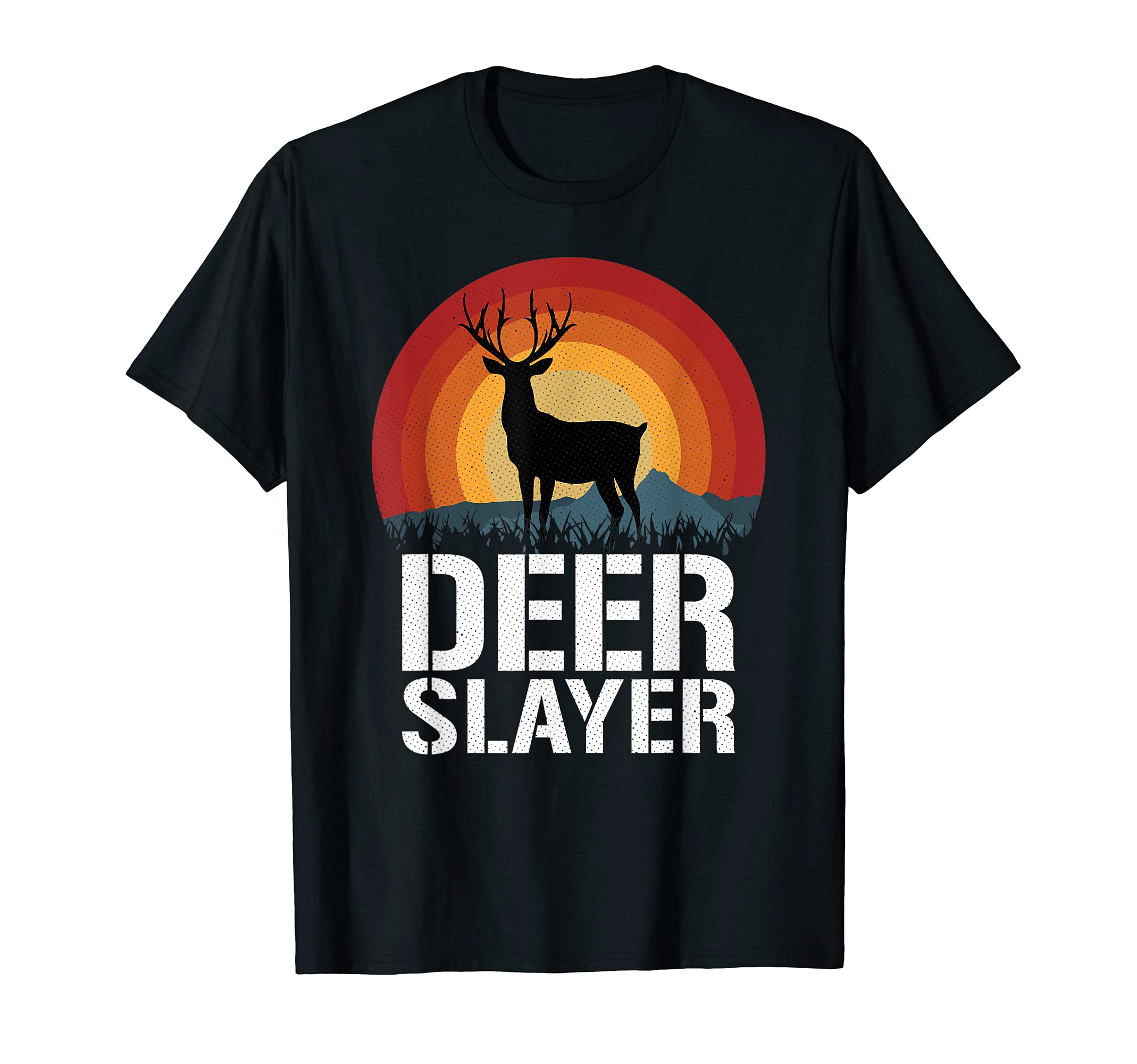 Sunset Deer Hunter Deer Hunting T-Shirt - Unique Graphic Unisex - T-Shirt, Sweatshirt, Hoodie