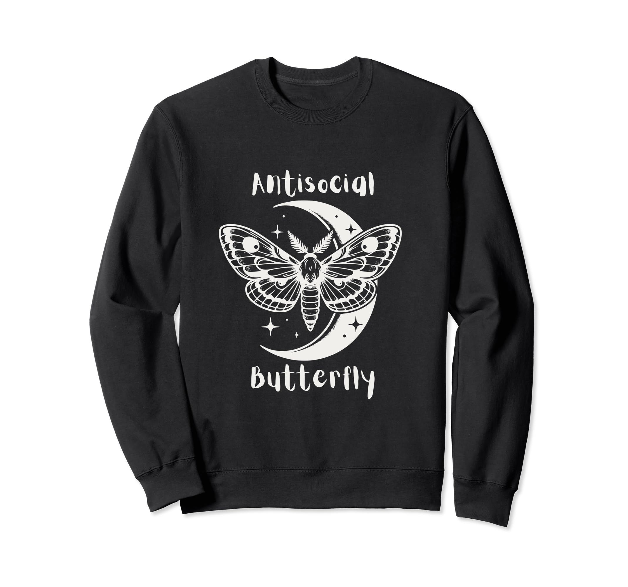 Antisocial Butterfly Sweatshirt - Trendy Graphic for Adults - T-Shirt, Sweatshirt, Hoodie