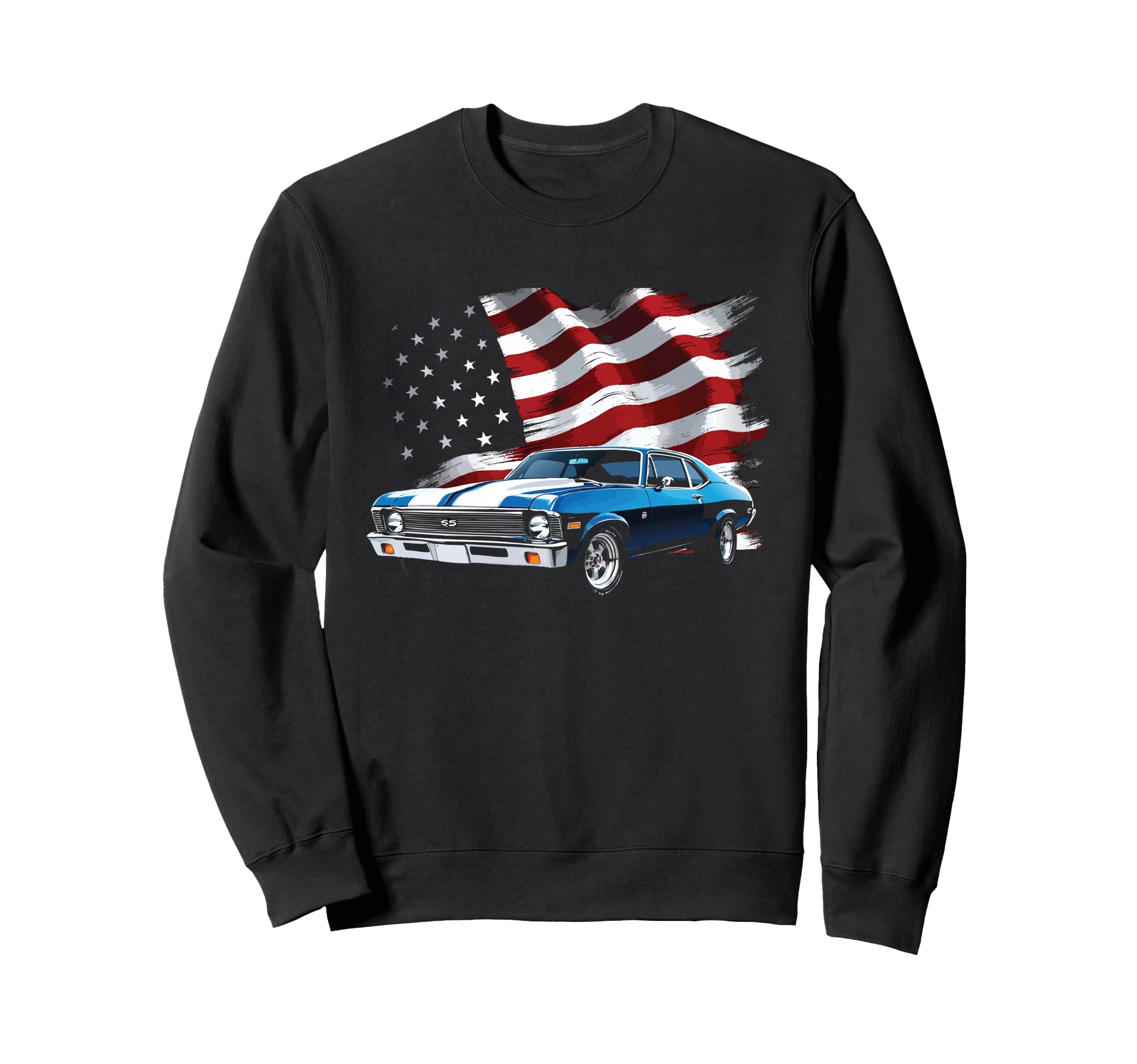 Patriotic Old School 1969 Nova Ss Sweatshirt - Streetwear Style Men Women - T-Shirt, Sweatshirt, Hoodie