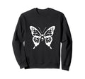 Butterfly Semicolon Mental Health Sweatshirt - Minimalist Print Men Women - T-Shirt, Sweatshirt, Hoodie
