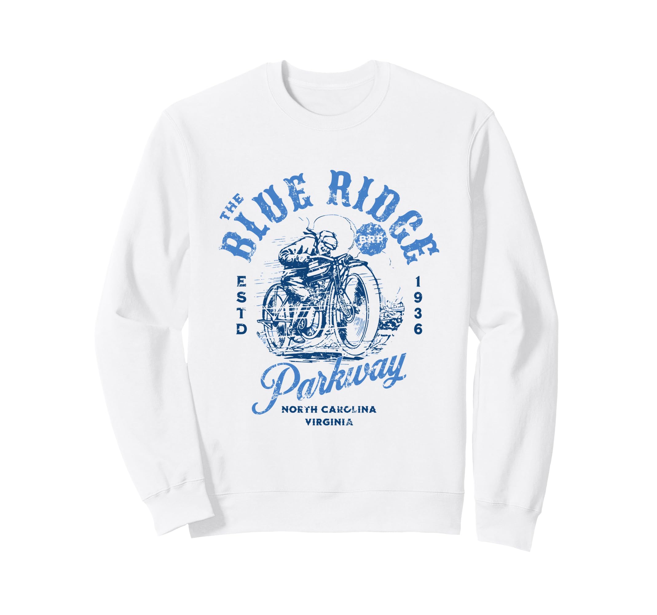 Blue Ridge Parkway Motorcycle Sweatshirt - Novelty Apparel Unisex - T-Shirt, Sweatshirt, Hoodie