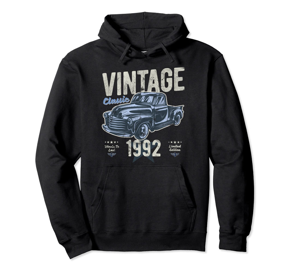 Born 1992 30Th Birthday Pick Up Truck Hoodie - Casual Everyday Wear Unisex - T-Shirt, Sweatshirt, Hoodie