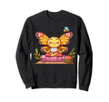Meditation Butterfly Yoga Pose Sweatshirt - Trendy Graphic Men Women - T-Shirt, Sweatshirt, Hoodie