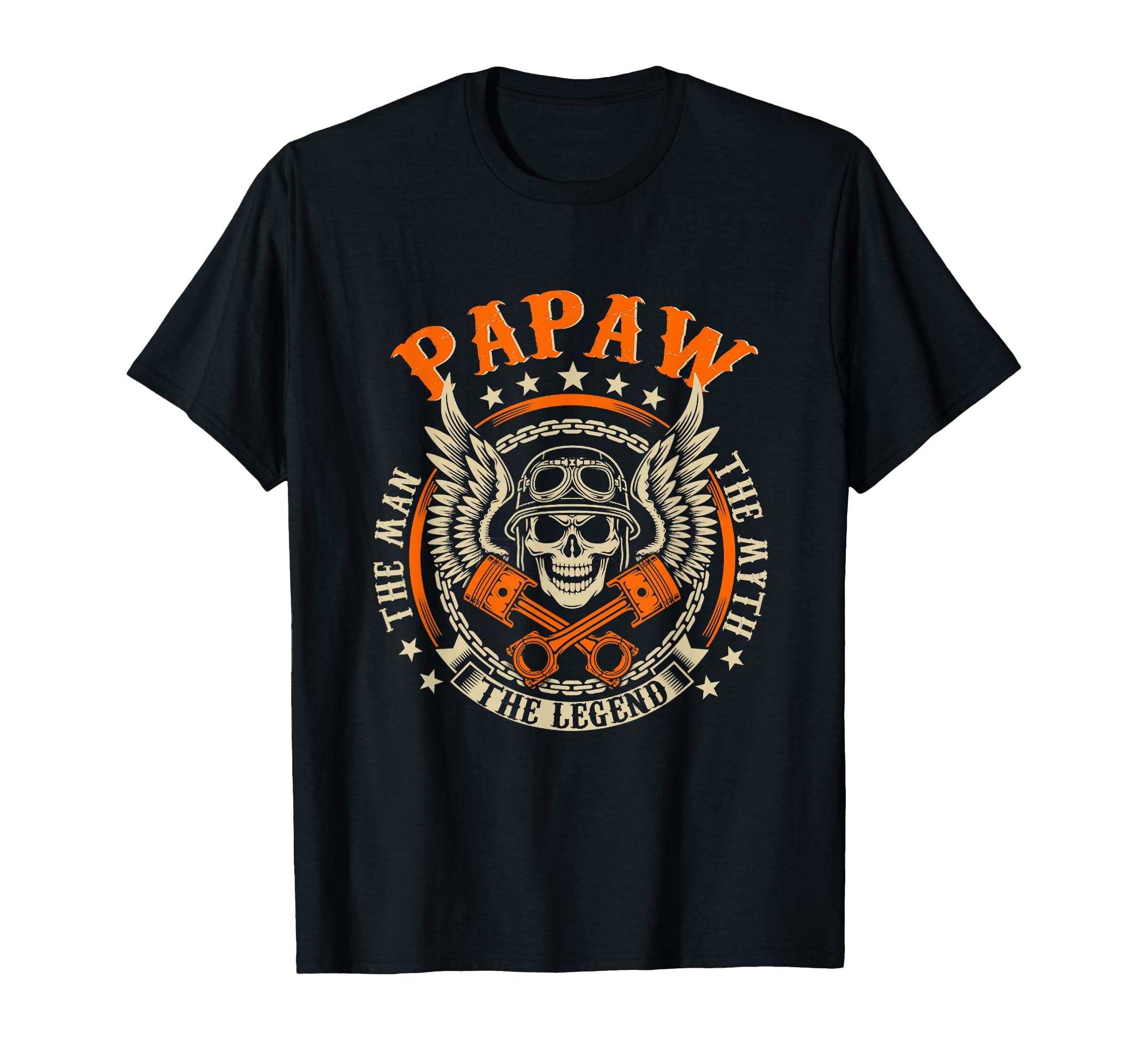 Biker Papaw Motorcycles Biker Fathers T-Shirt - Graphic Print Men Women - T-Shirt, Sweatshirt, Hoodie