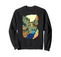 Famous Japanese Art Basket Ferry Sweatshirt - Graphic Print Men Women - T-Shirt, Sweatshirt, Hoodie