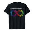 Neurodiversity Neurodivergent Rainbow T-Shirt - Graphic Print for Adults - T-Shirt, Sweatshirt, Hoodie