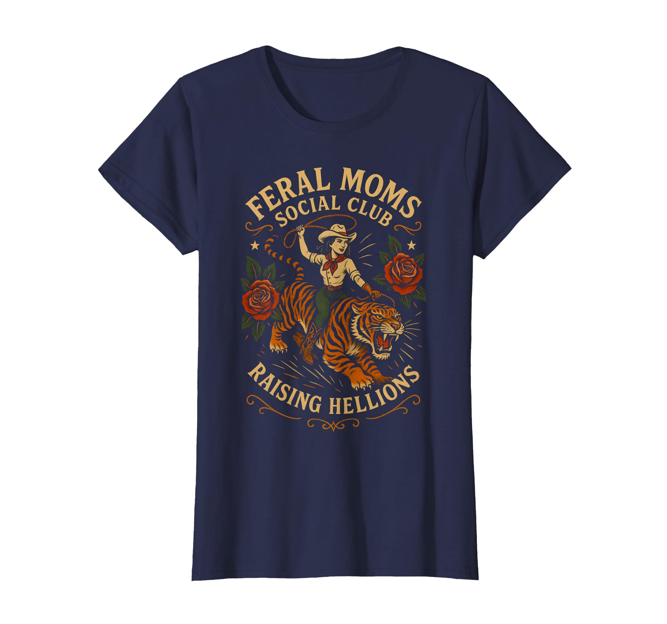Cowgirl Western Feral Moms Social Club T-Shirt - Graphic Print Unisex - T-Shirt, Sweatshirt, Hoodie