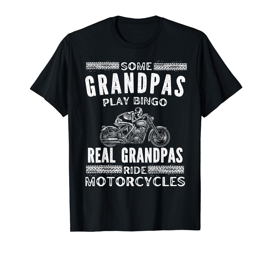 Real Grandpas Ride Motorcycles Motorcycle T-Shirt - Custom Art Print Unisex - T-Shirt, Sweatshirt, Hoodie