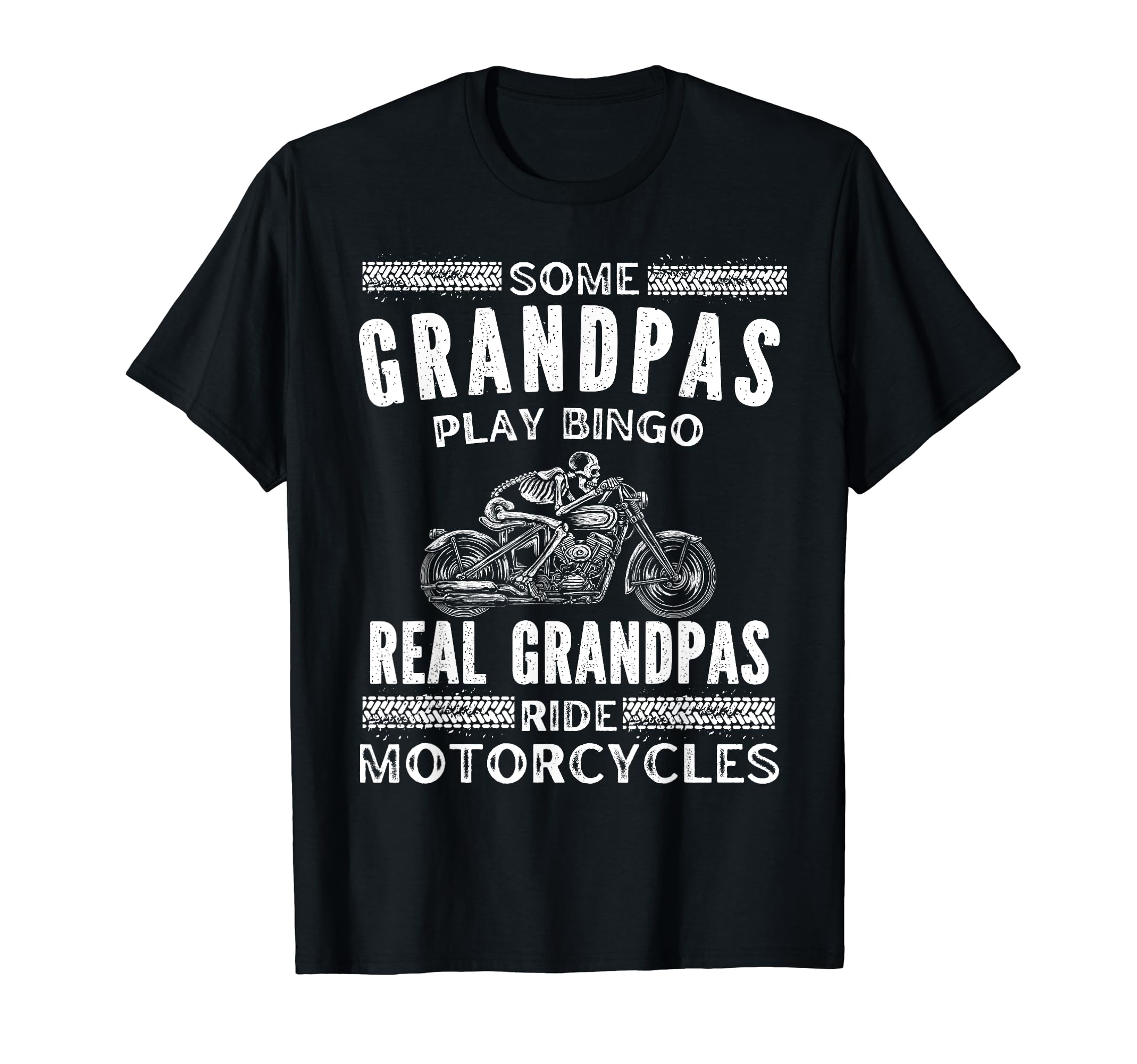 Real Grandpas Ride Motorcycles Motorcycle T-Shirt - Custom Art Print Unisex - T-Shirt, Sweatshirt, Hoodie