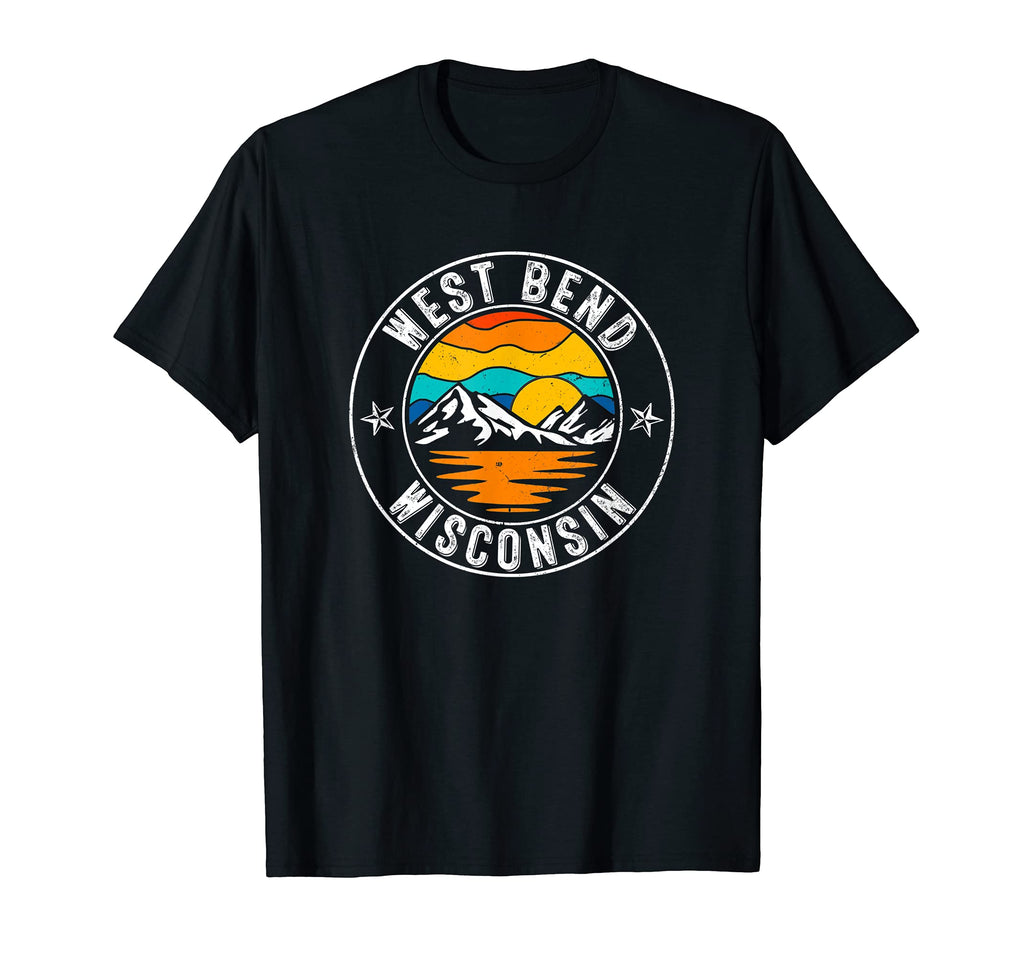70S 80S West Bend Wisconsin Wi T-Shirt - Minimalist Print Unisex - T-Shirt, Sweatshirt, Hoodie