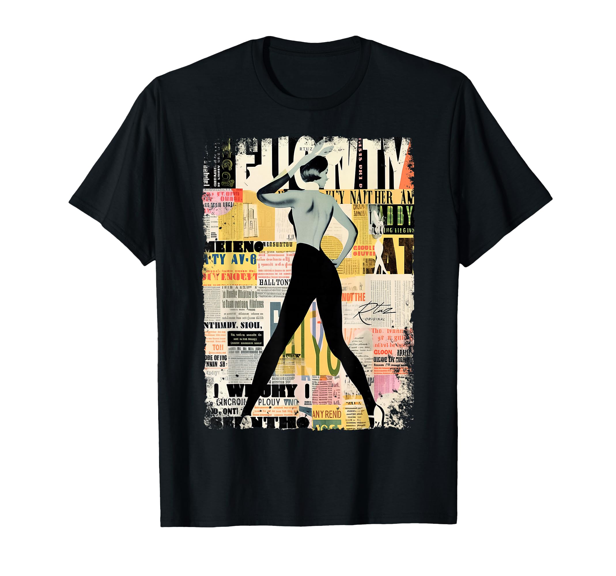 Magazin Cover Bunny Collage Sexy T-Shirt - Custom Art Print for Adults - T-Shirt, Sweatshirt, Hoodie