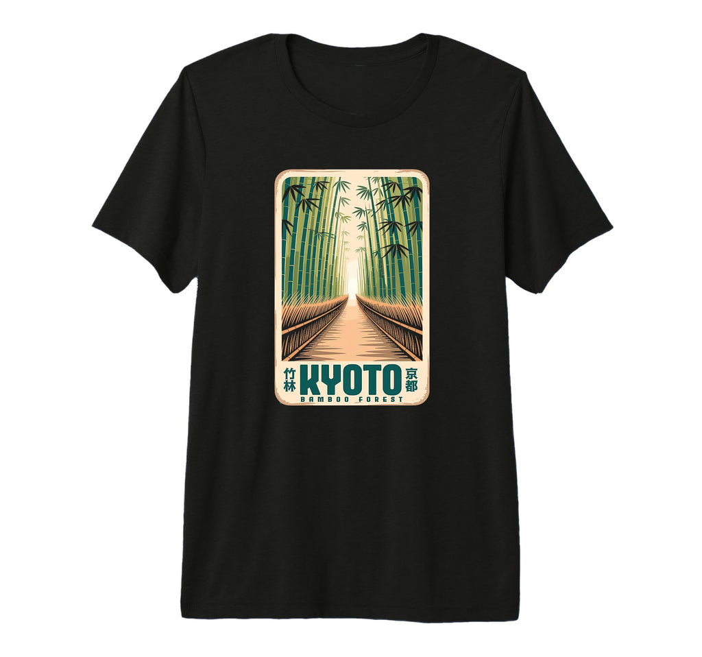 Kyoto Bamboo Grove Arashiyama Japanese T-Shirt - Trendy Graphic for Adults - T-Shirt, Sweatshirt, Hoodie