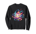 Smiling Lotus Flower Kawaii Sweatshirt - Trendy Graphic Men Women - T-Shirt, Sweatshirt, Hoodie