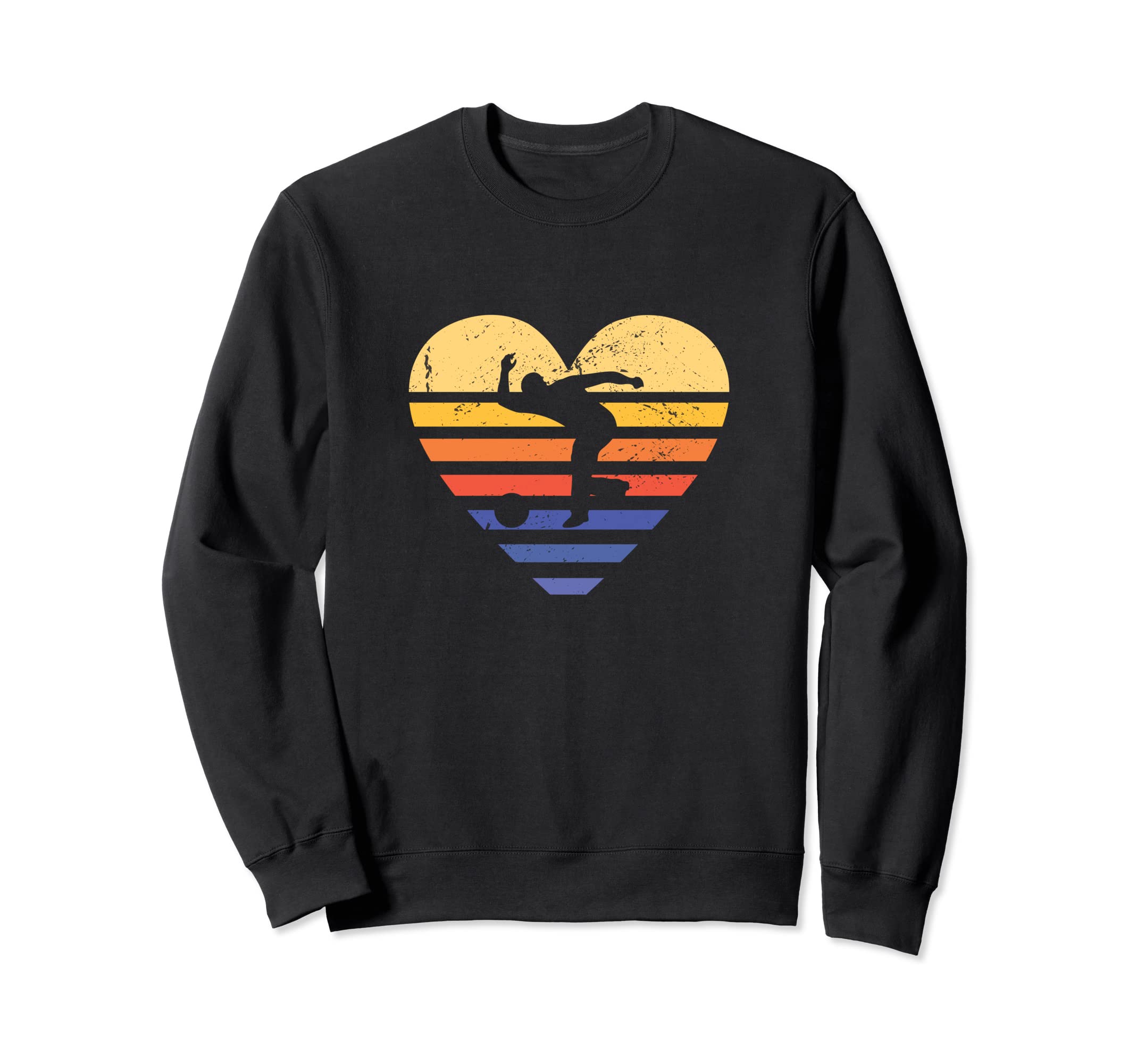 Sport Sunset Heart Bowling Sweatshirt - Trendy Graphic for Adults - T-Shirt, Sweatshirt, Hoodie