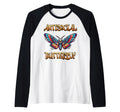 Antisocial Butterfly Raglan Baseball Hoodie - Custom Art Print Men Women - T-Shirt, Sweatshirt, Hoodie
