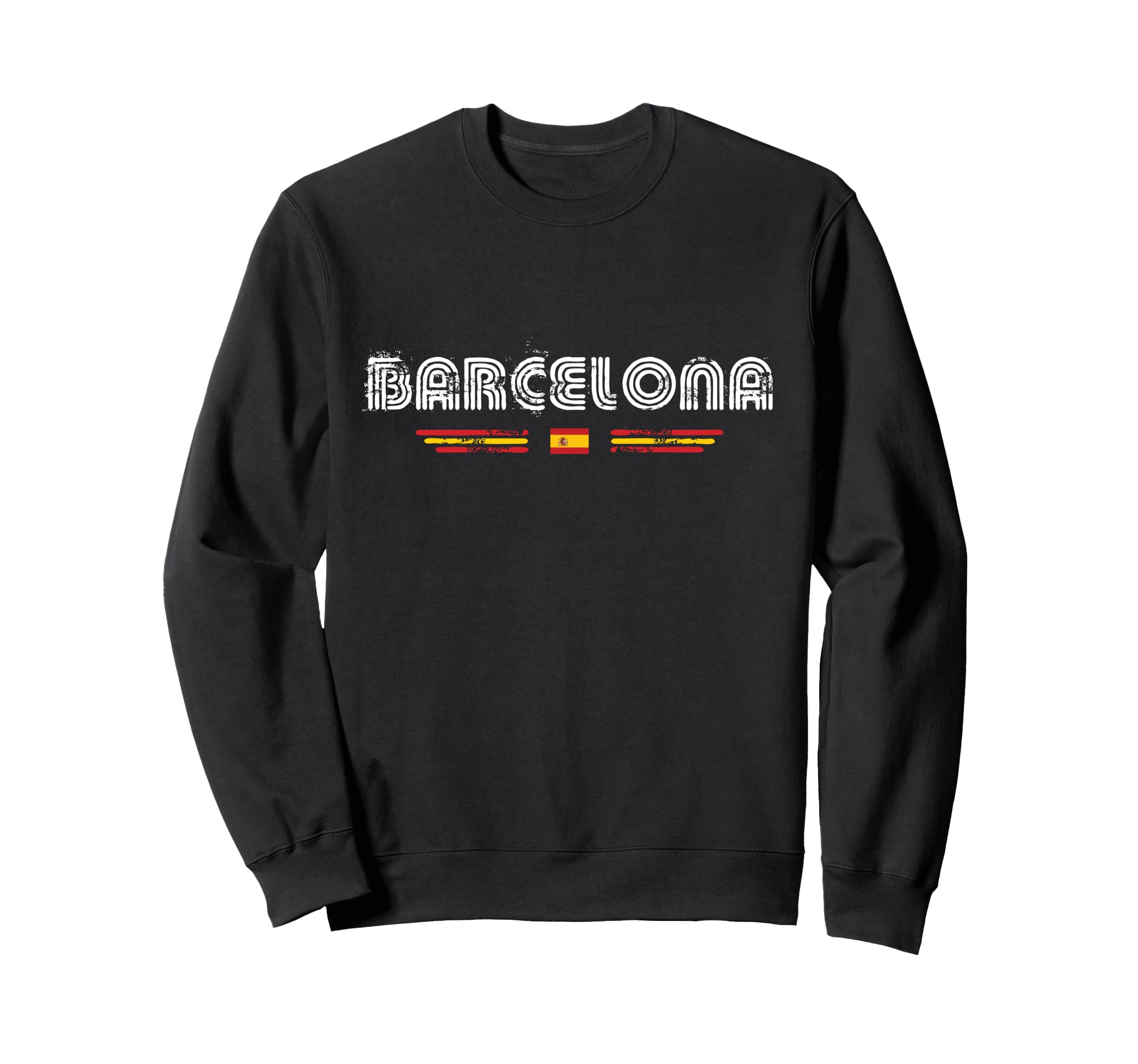 Barcelona Spain 70S 80S Type Sweatshirt - Streetwear Style for Adults - T-Shirt, Sweatshirt, Hoodie