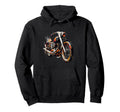 Biker Skull Motorcycle Rider Gear Hoodie - Fun Novelty Design for Adults - T-Shirt, Sweatshirt, Hoodie