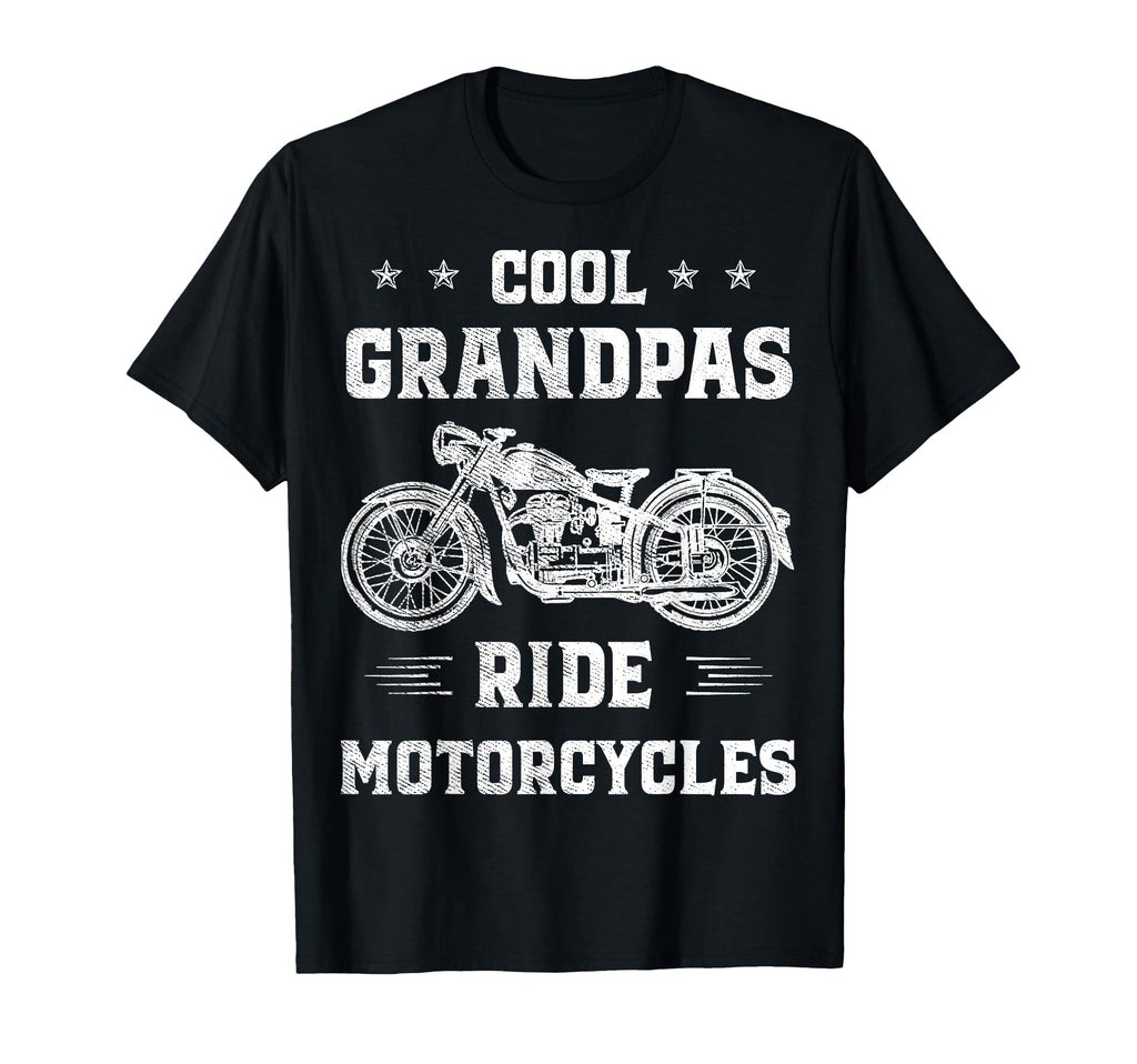 Grandpas Ride Motorcycles Biker T-Shirt - Novelty Apparel for Adults - T-Shirt, Sweatshirt, Hoodie