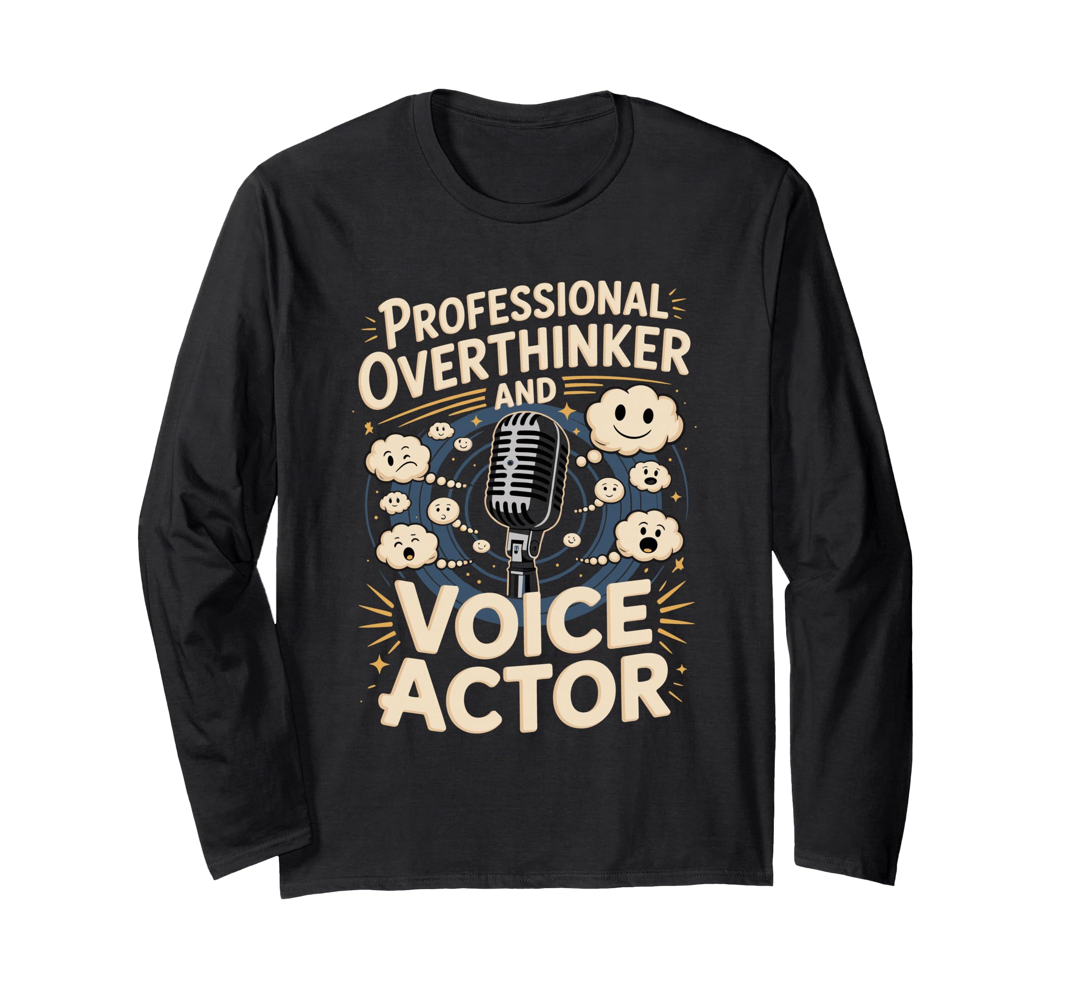 Professional Overthinker And Voice Actor T-Shirt - Minimalist Print Unisex - T-Shirt, Sweatshirt, Hoodie