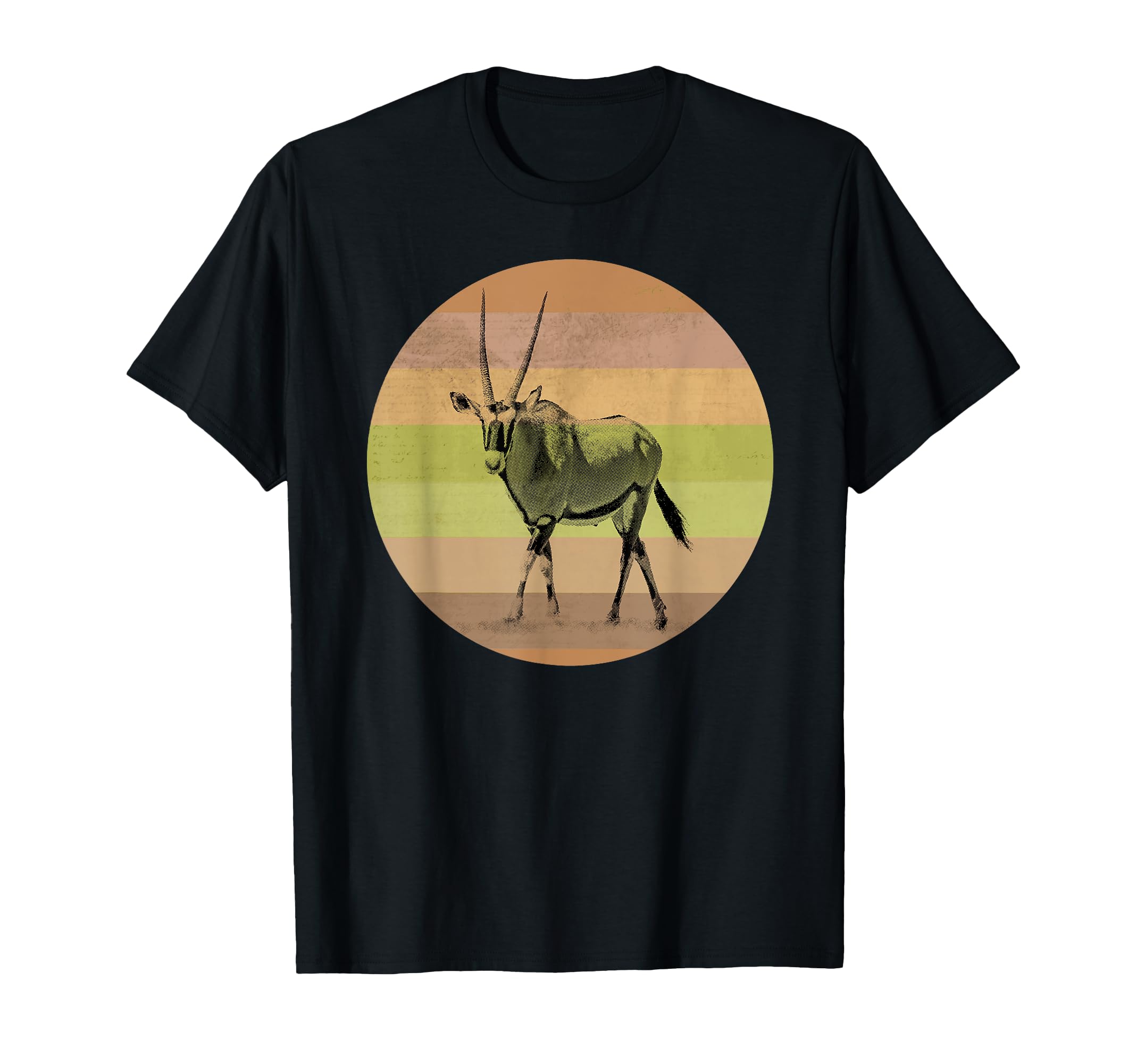 Oryx Antelope Gemsbok Picture T-Shirt - Fun Novelty Design for Adults - T-Shirt, Sweatshirt, Hoodie