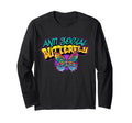 Graffiti Art Colorful Antisocial Butterfly T-Shirt - Unique Graphic Unisex - T-Shirt, Sweatshirt, Hoodie