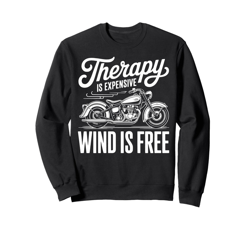 Motorcycle Biker Rider Motor Cycle Sweatshirt - Minimalist Print Men Women - T-Shirt, Sweatshirt, Hoodie