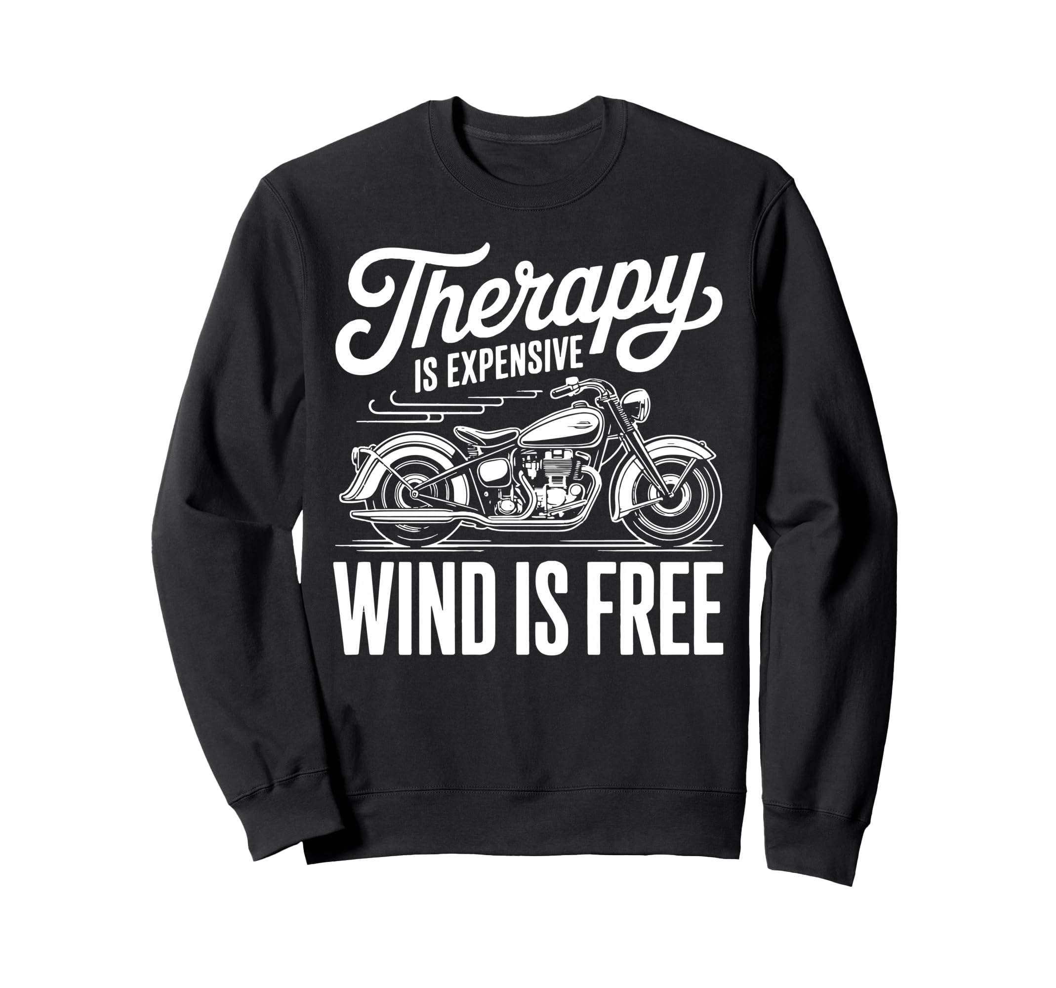 Motorcycle Biker Rider Motor Cycle Sweatshirt - Minimalist Print Men Women - T-Shirt, Sweatshirt, Hoodie