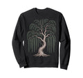 Mindfulness Weeping Willow Tree Sweatshirt - Unique Graphic for Adults - T-Shirt, Sweatshirt, Hoodie
