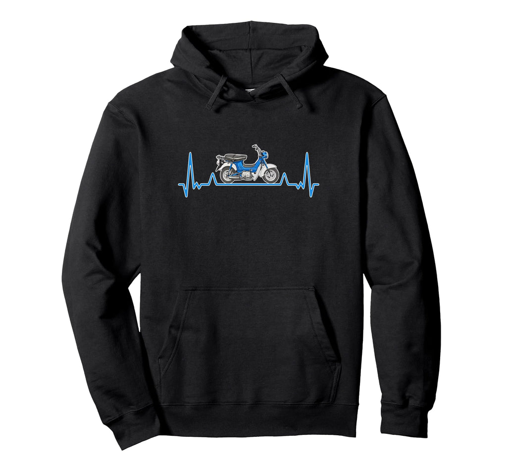 Chaly Cf50 Heartbeat Moped Mini Bike Hoodie - Aesthetic Graphic Men Women - T-Shirt, Sweatshirt, Hoodie