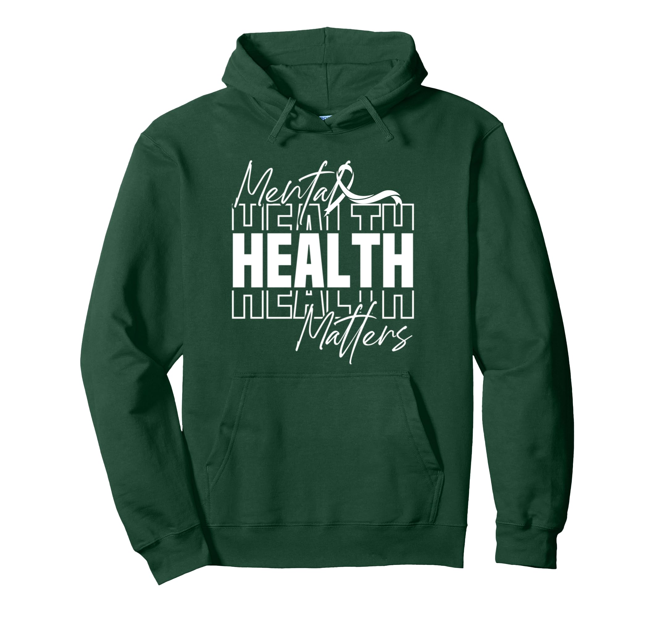 Mental Health Month We Wear Green Hoodie - Aesthetic Graphic Men Women - T-Shirt, Sweatshirt, Hoodie