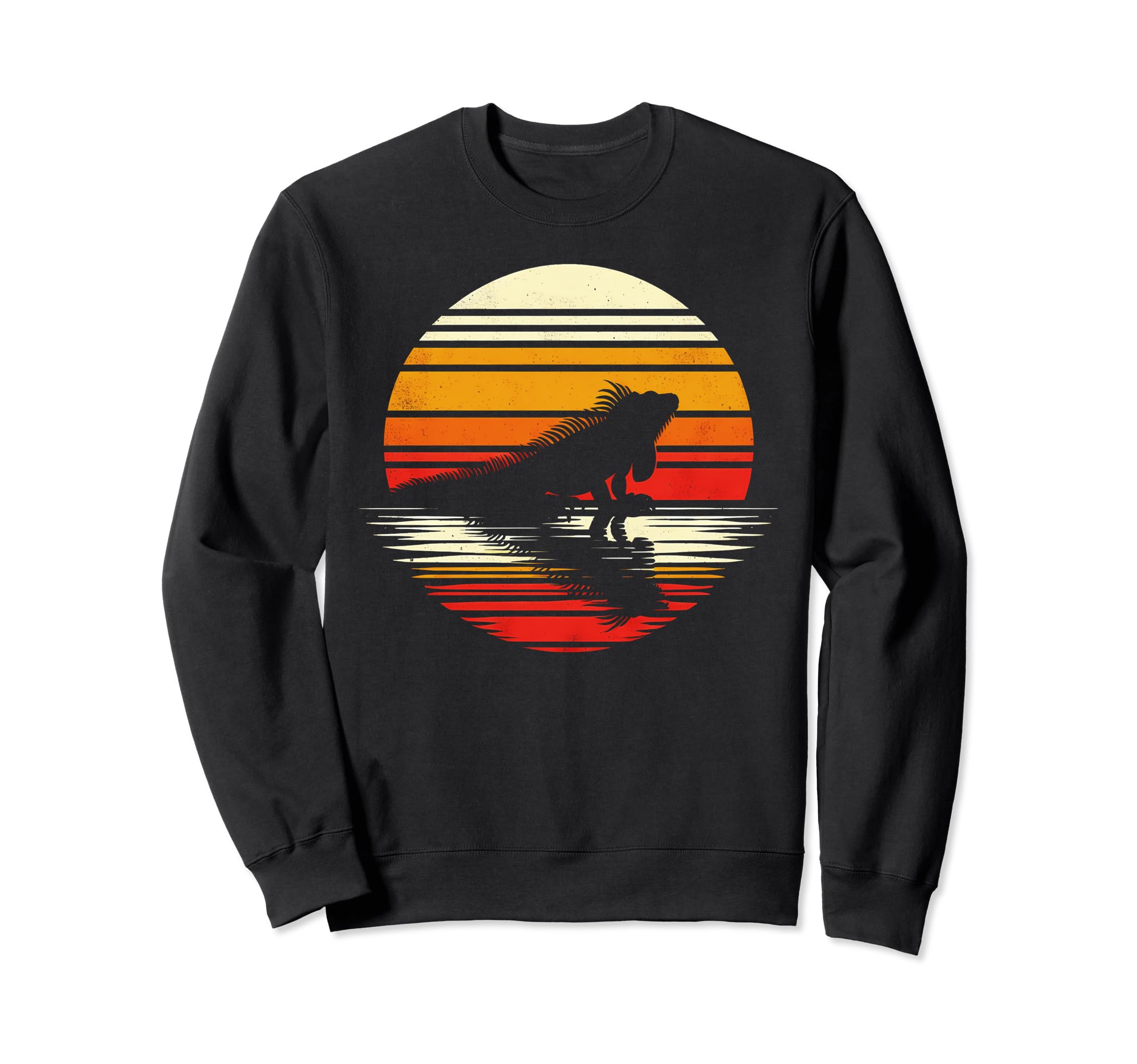 Iguana Sunset Safari 70S Sweatshirt - Unique Graphic for Adults - T-Shirt, Sweatshirt, Hoodie