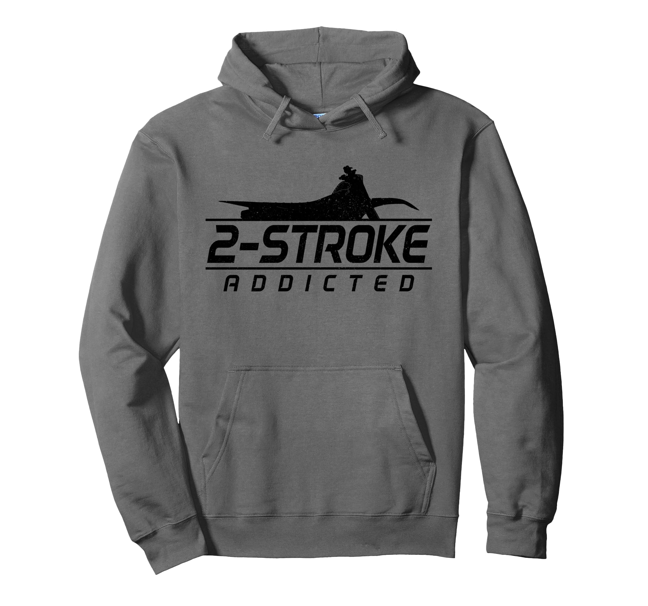 Motocross 2 Stroke Addict Biker Hoodie - Minimalist Print for Adults - T-Shirt, Sweatshirt, Hoodie