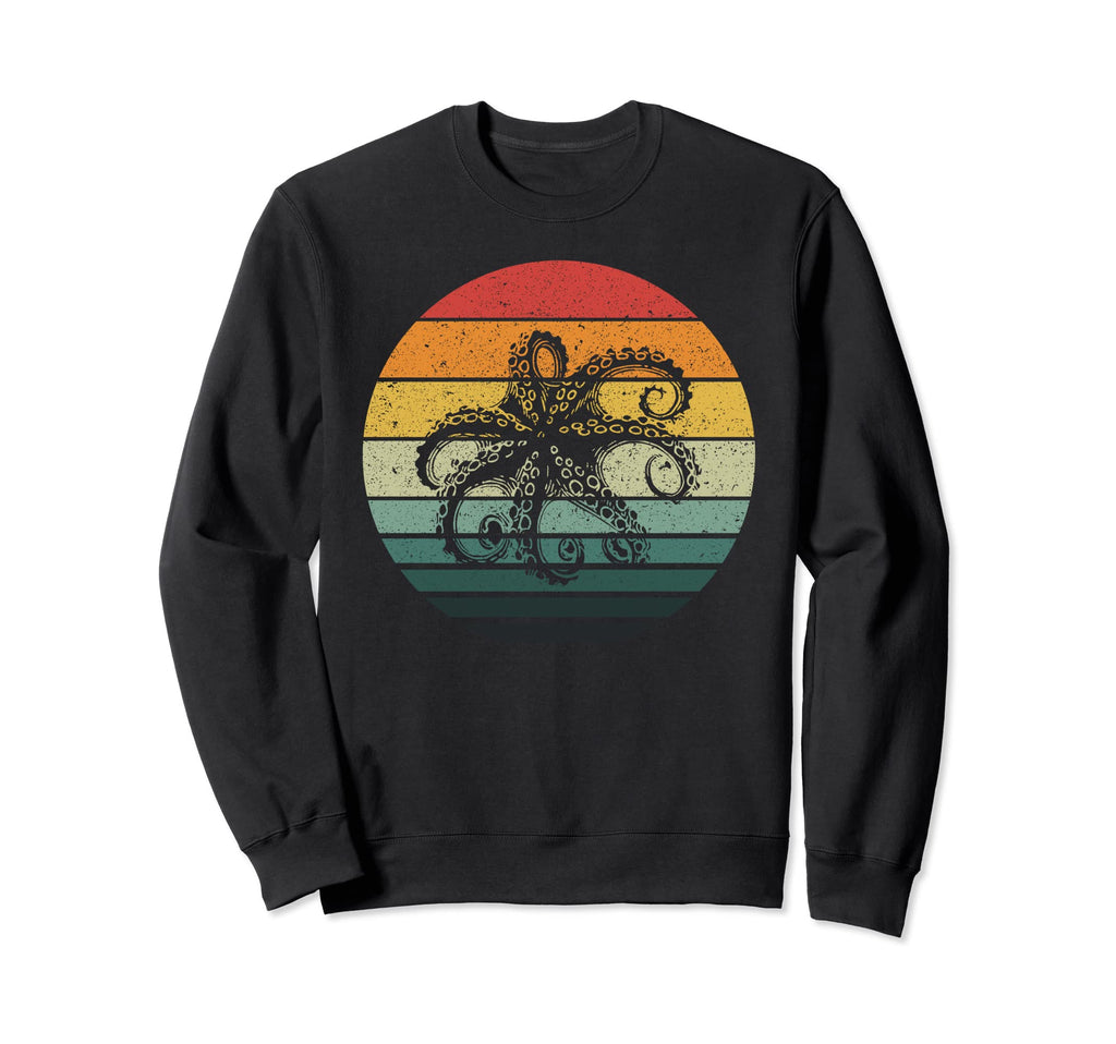 Octopus Sunset Art Sweatshirt - Streetwear Style Unisex - T-Shirt, Sweatshirt, Hoodie