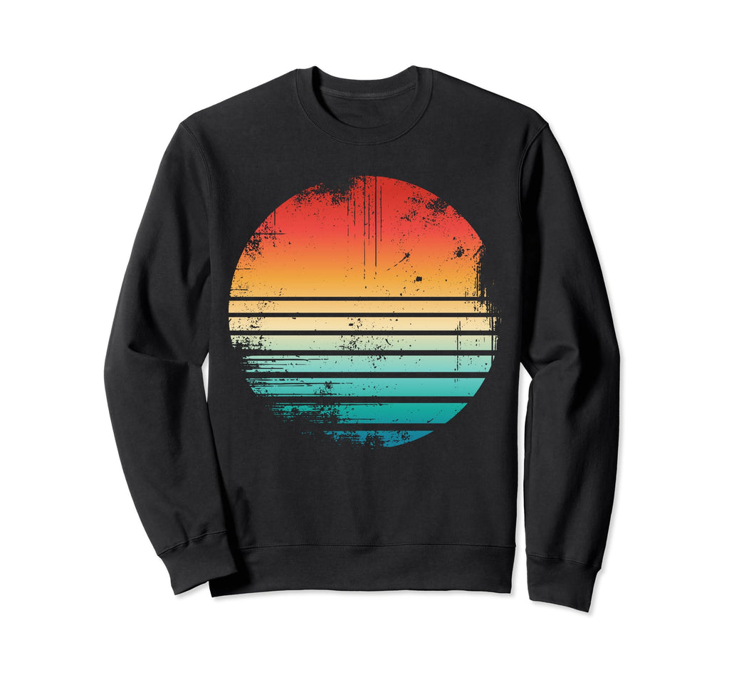 Sunset Distressed Lines Art Sweatshirt - Streetwear Style Men Women - T-Shirt, Sweatshirt, Hoodie