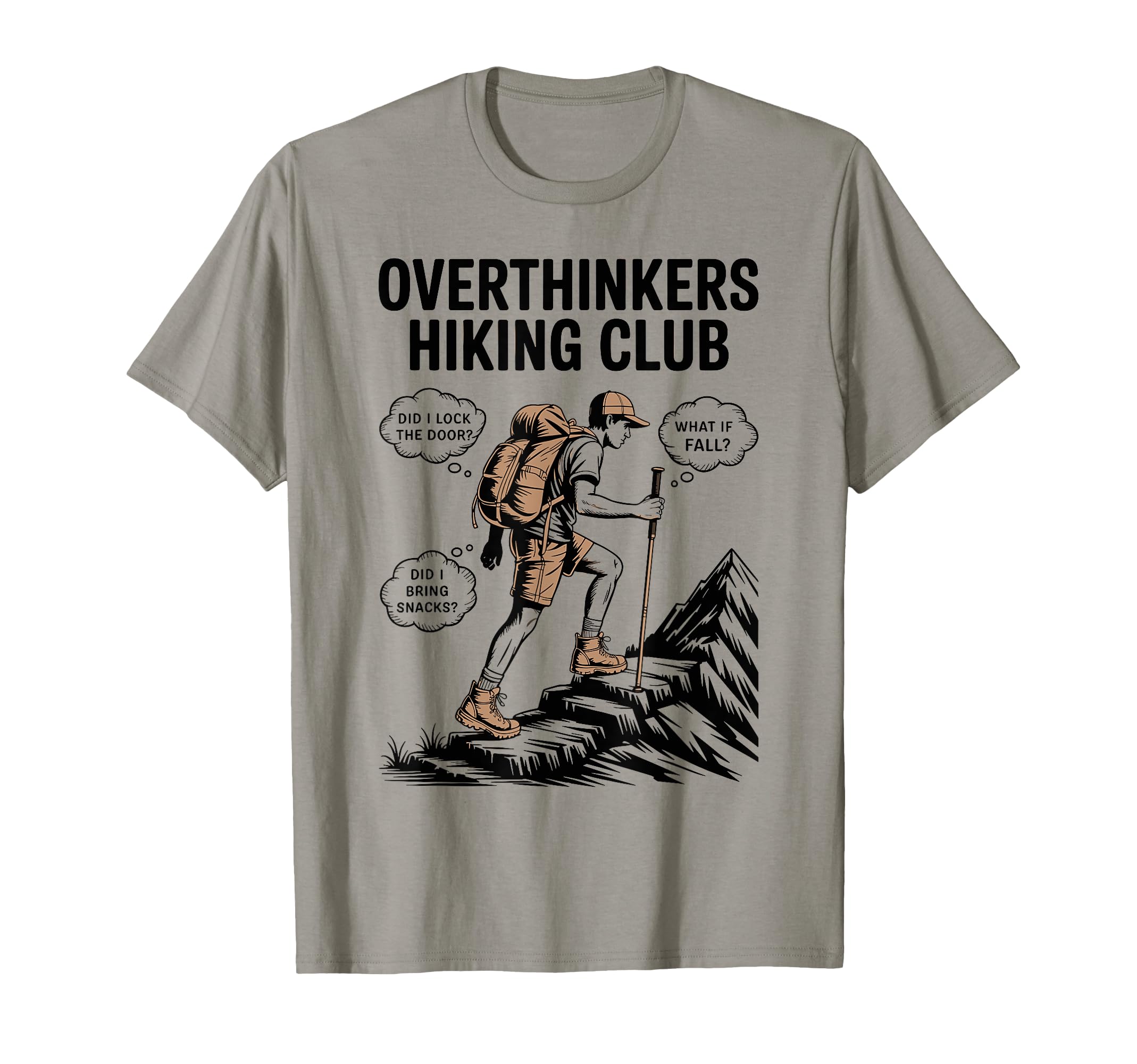 Overthinkers Hiking Club Floating T-Shirt - Streetwear Style Men Women - T-Shirt, Sweatshirt, Hoodie