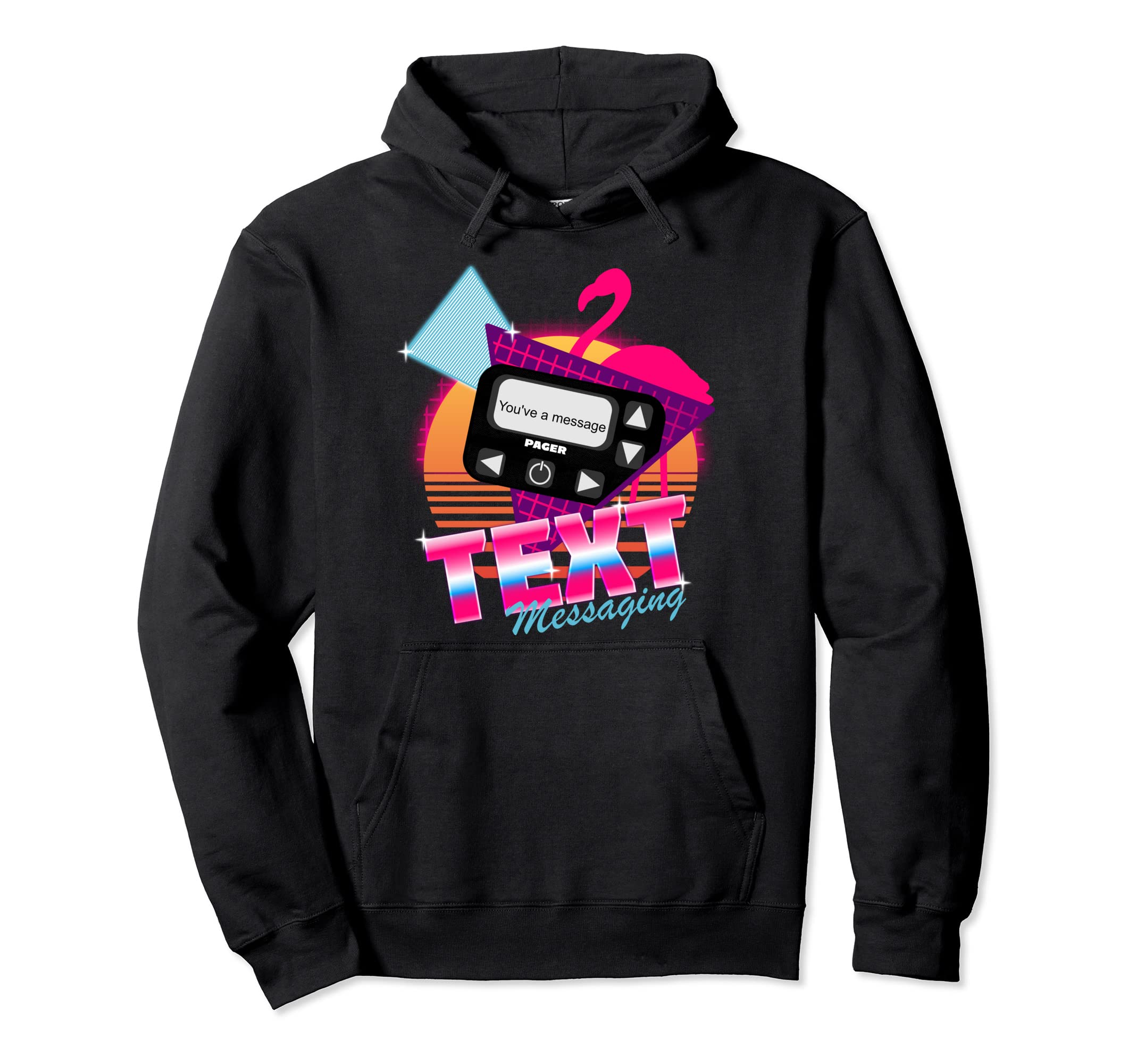 Nostalgic 90S Pager Text Sms Messaging Hoodie - Graphic Print Men Women - T-Shirt, Sweatshirt, Hoodie
