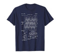 Engine Block Blueprint Diagram Mens T-Shirt - Streetwear Style for Adults - T-Shirt, Sweatshirt, Hoodie