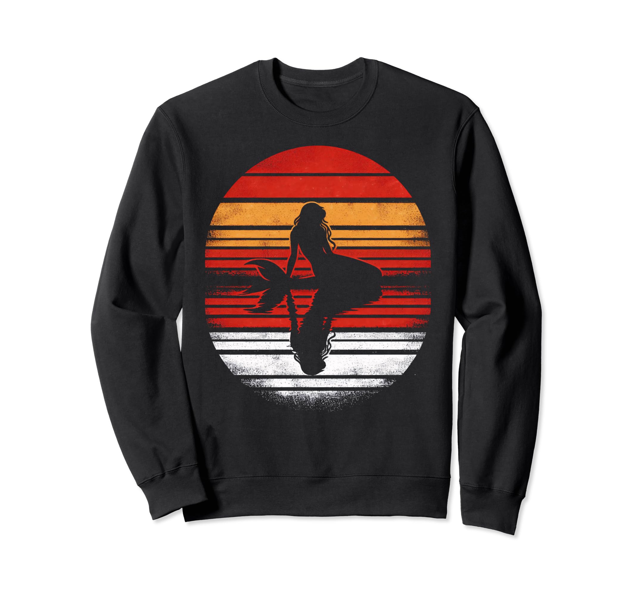 Mermaid Sunset Safari 70S Sweatshirt - Minimalist Print Unisex - T-Shirt, Sweatshirt, Hoodie