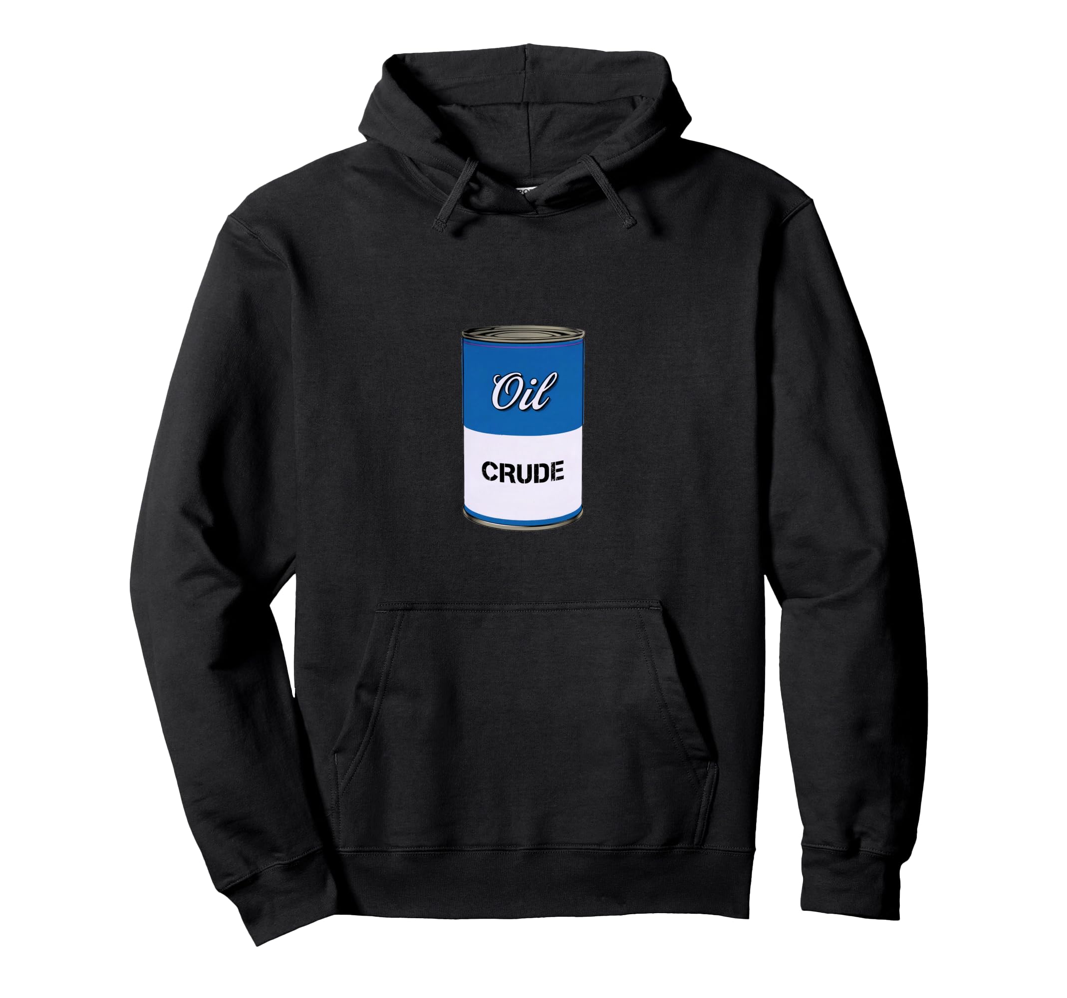 Crude Oil Blue Pop Art Warhol Can Hoodie - Graphic Print Men Women - T-Shirt, Sweatshirt, Hoodie