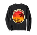 Beach Vibes Bicycle Sunset Sweatshirt - Fun Novelty Design Men Women - T-Shirt, Sweatshirt, Hoodie