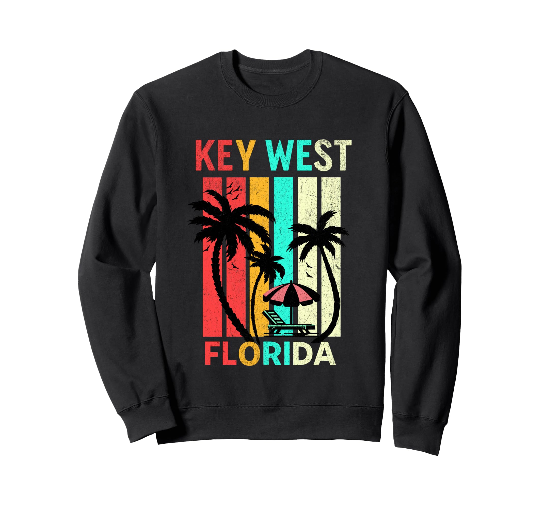 Key West Florida Beach Sunset Sweatshirt - Trendy Graphic for Adults - T-Shirt, Sweatshirt, Hoodie