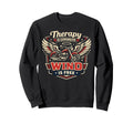 Motorcycle Biker Therapy Is Expensive Sweatshirt - Graphic Print for Adults - T-Shirt, Sweatshirt, Hoodie