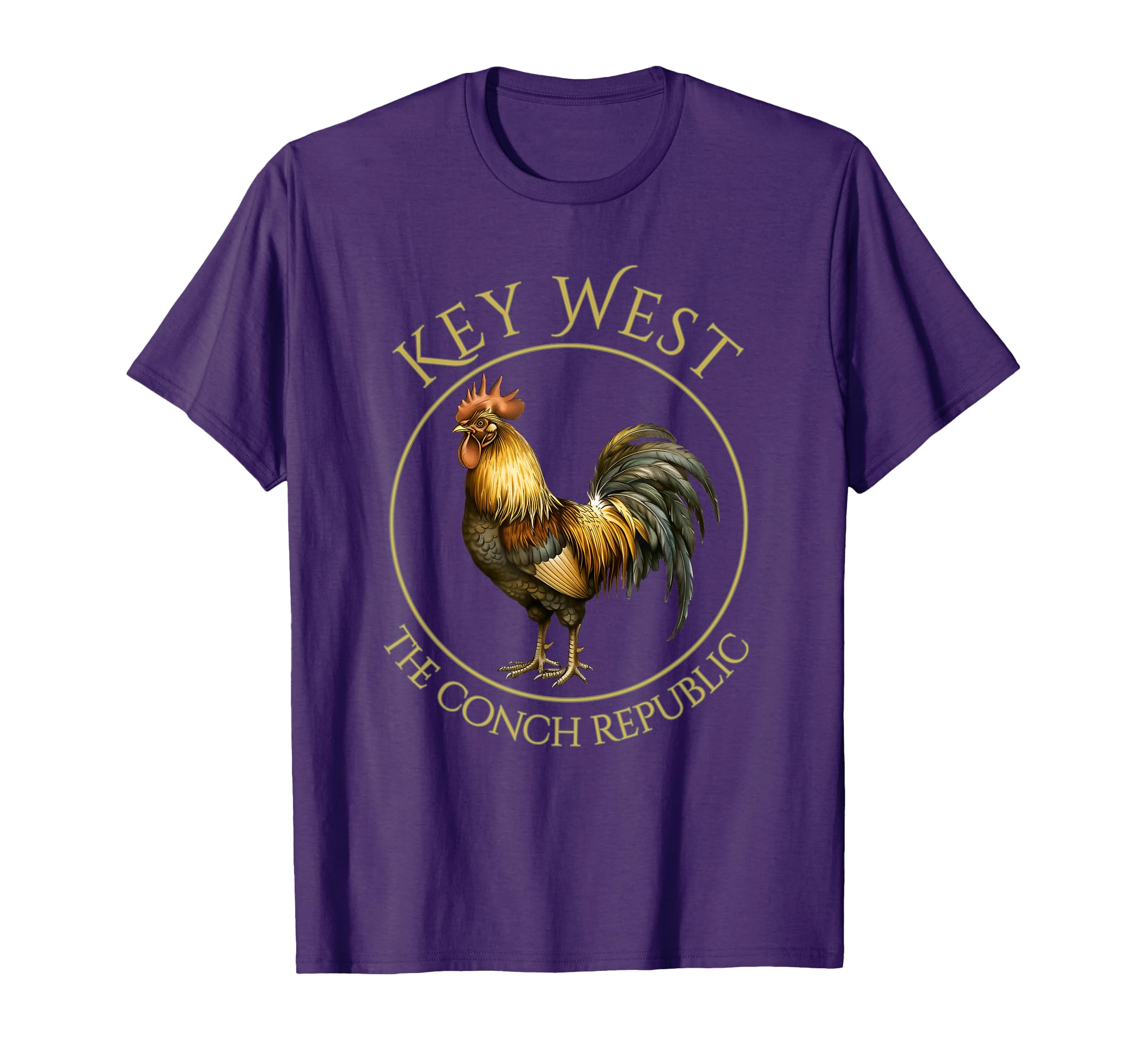 Rooster Key West Florida Vacation T-Shirt - Fun Novelty Design Men Women - T-Shirt, Sweatshirt, Hoodie