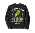 Ice Cream Melts Depression Mental Sweatshirt - Custom Art Print for Adults - T-Shirt, Sweatshirt, Hoodie