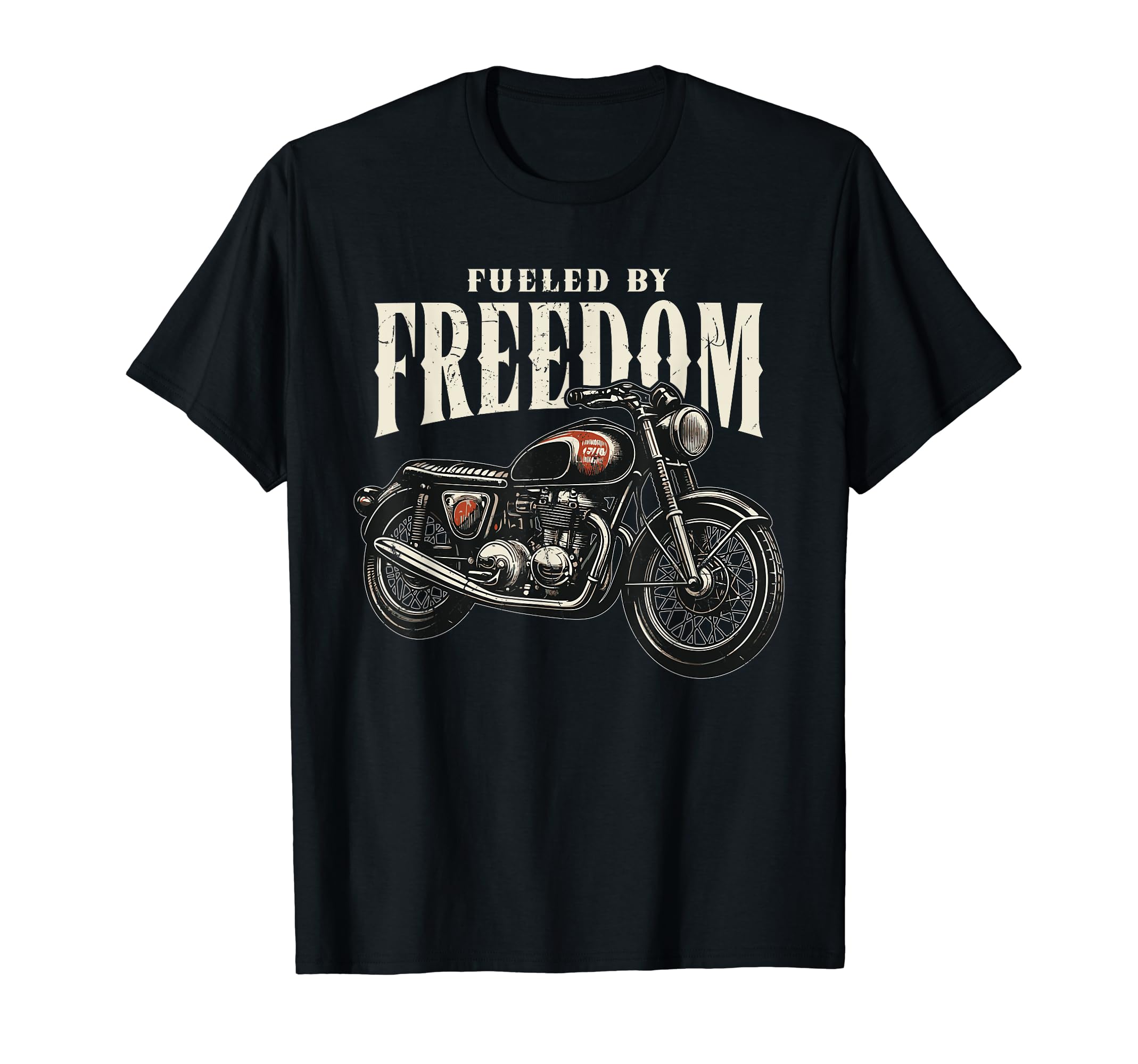 Fueled Freedom Motorcycle Retired T-Shirt - Casual Everyday Wear Unisex - T-Shirt, Sweatshirt, Hoodie
