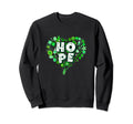 Heart Wildflower Pattern Floral Mental Sweatshirt - Unique Graphic Unisex - T-Shirt, Sweatshirt, Hoodie