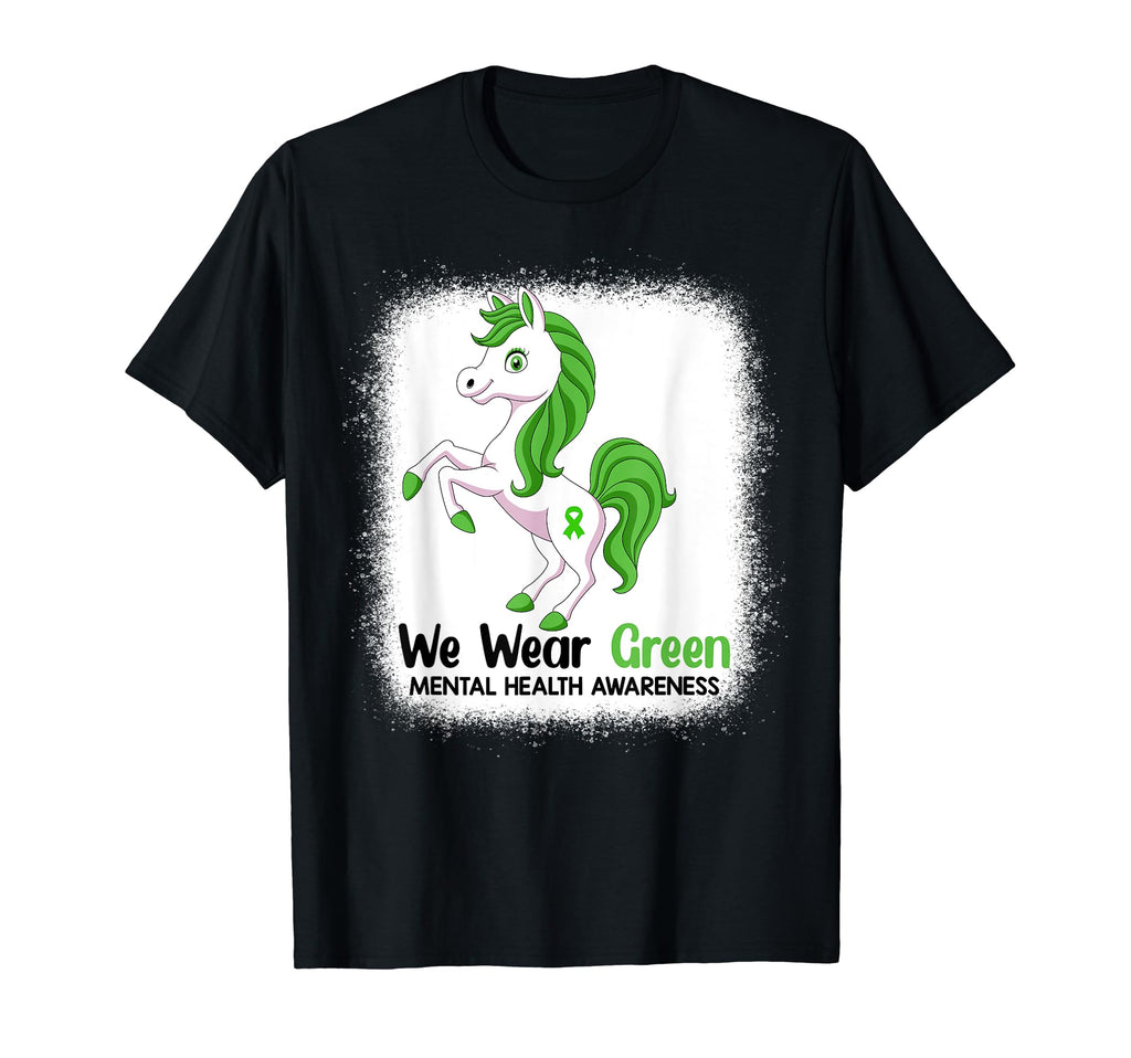 Unicorn May I Wear Green Mental Health T-Shirt - Graphic Print Men Women - T-Shirt, Sweatshirt, Hoodie