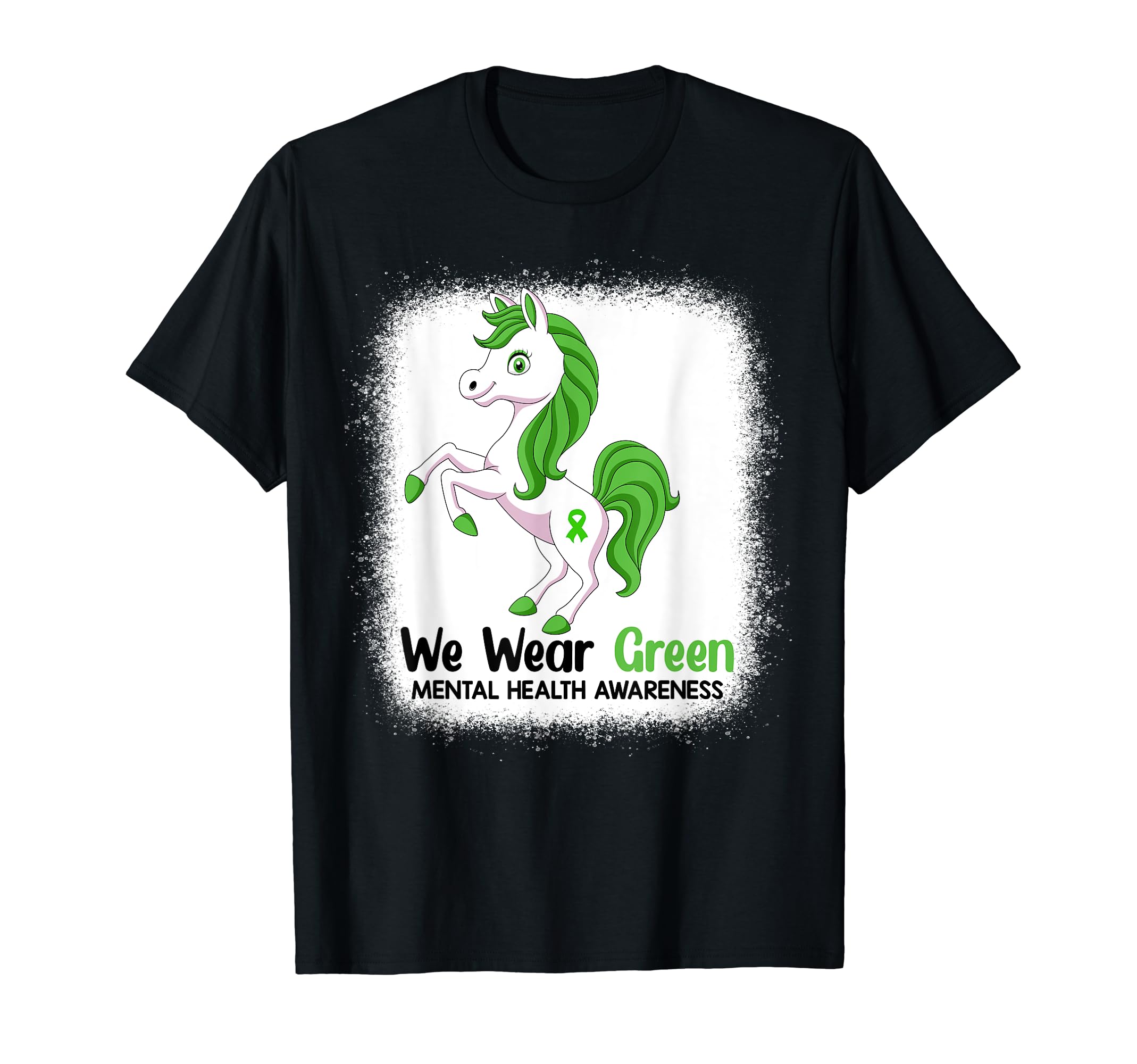 Unicorn May I Wear Green Mental Health T-Shirt - Graphic Print Men Women - T-Shirt, Sweatshirt, Hoodie
