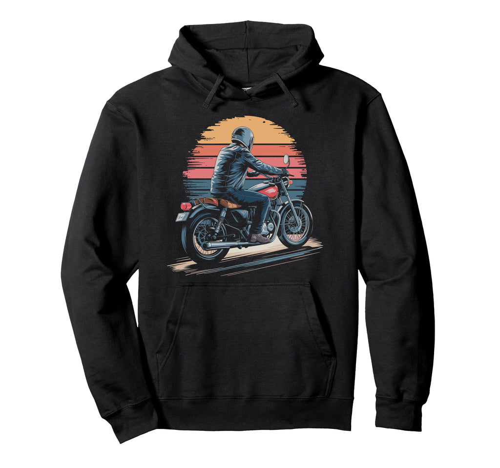 Motorcycle Rider Hoodie - Aesthetic Graphic Men Women - T-Shirt, Sweatshirt, Hoodie