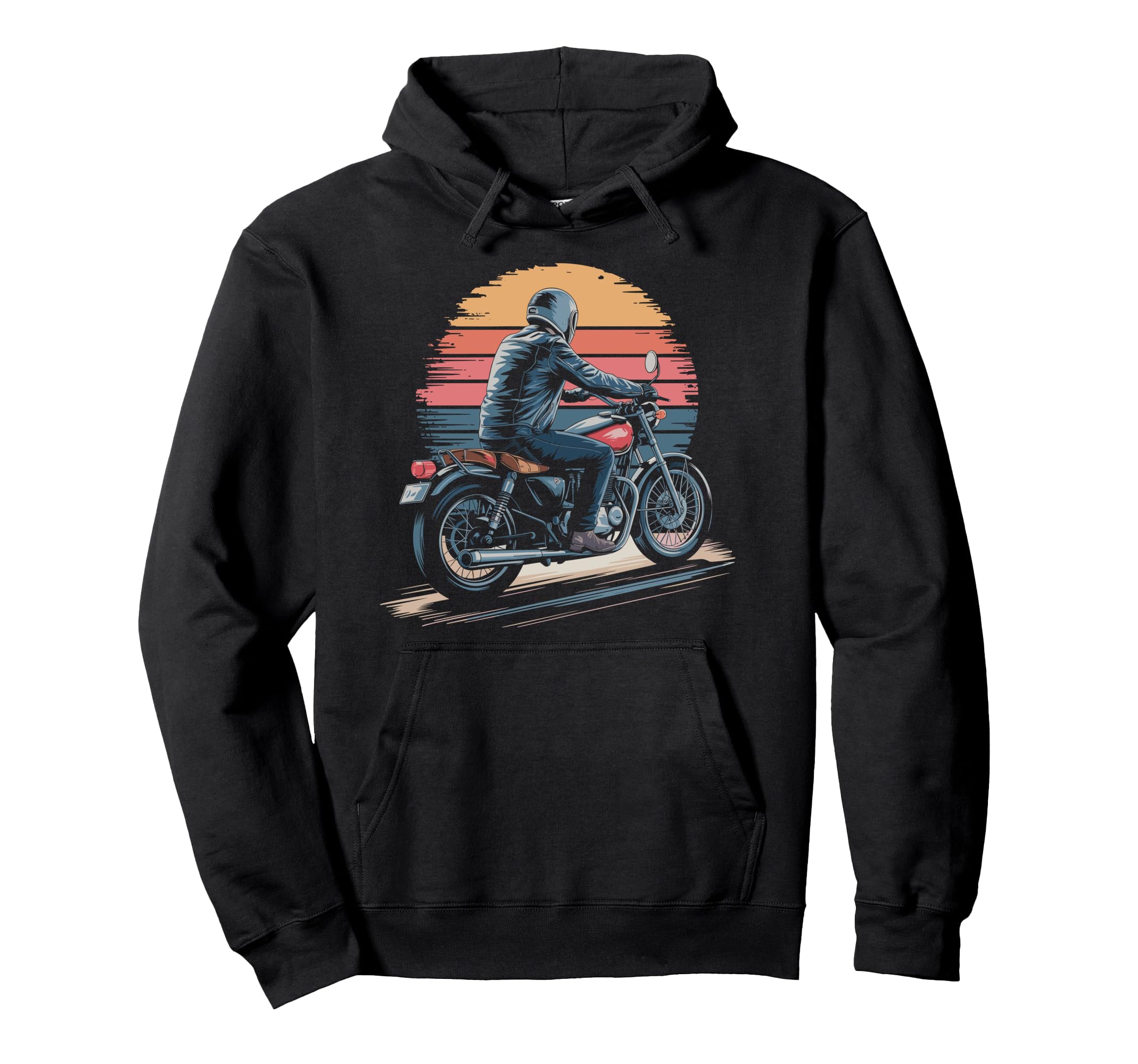 Motorcycle Rider Hoodie - Aesthetic Graphic Men Women - T-Shirt, Sweatshirt, Hoodie